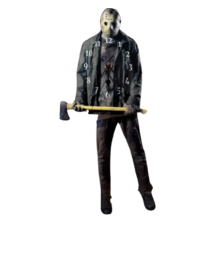 Jason Voorhees Friday the 13th Wall Clock – Dead Dave Designs