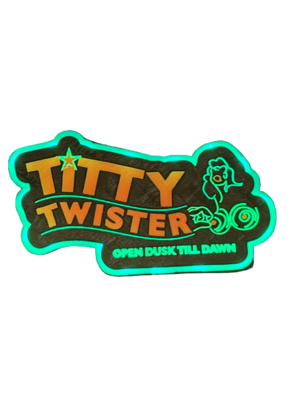 Titty Twister From Dusk Til' Dawn Bar 3D Printed Night Light Wall