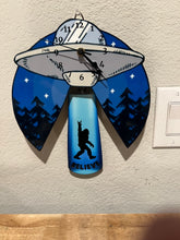 Load image into Gallery viewer, UFO Bigfoot Abduction Alien UAP Wall Clock