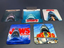 Load image into Gallery viewer, Jaws Movies 4 Piece Coaster Set (Cork)