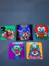 Load image into Gallery viewer, Killer Klowns From Outer Space 4 Piece Coaster Set (Cork)