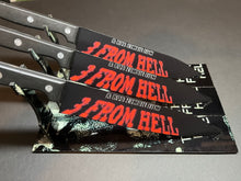 Load image into Gallery viewer, 3 From Hell 3 Knife Set With Sublimated Stands