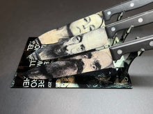 Load image into Gallery viewer, 3 From Hell 3 Knife Set With Sublimated Stands