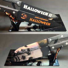 Load image into Gallery viewer, Halloween 1 & 2 Knife Set With Sublimated Stands