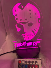 Load image into Gallery viewer, Jason Voorhees Night Light Friday the 13th Desk Light