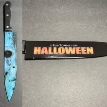 Load image into Gallery viewer, 2007 Rob Zombie Halloween Michael Myers Kitchen Knife With/Without Sublimated Stand