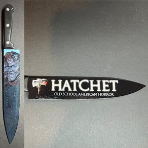 Hatchet Victor Crowley 2006 Kitchen Knife With Sublimated Stand