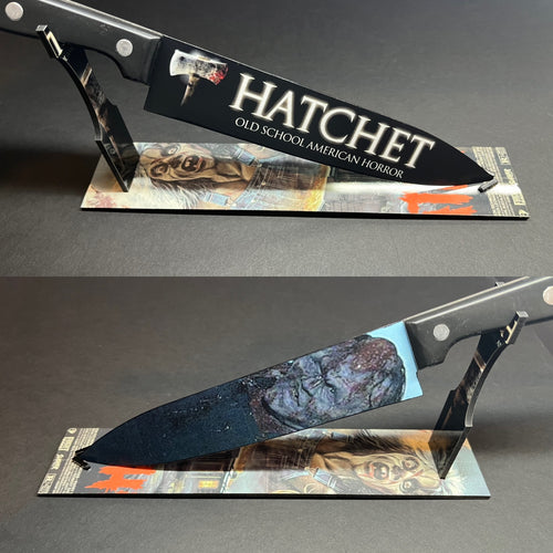 Hatchet Victor Crowley 2006 Kitchen Knife With Sublimated Stand