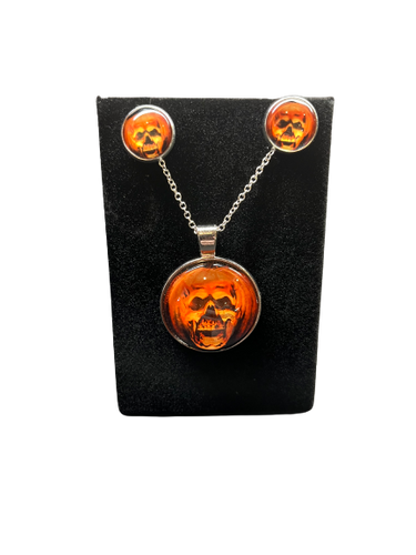 Halloween 2 Necklace & Earrings Set