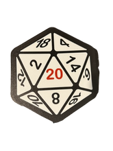 Load image into Gallery viewer, D20 D&amp;D 3D Printed Night Light Wall Light