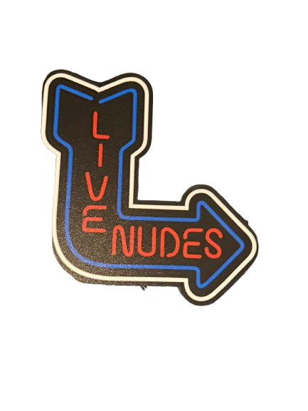 Live Nudes 3D Printed Night Light Wall Light