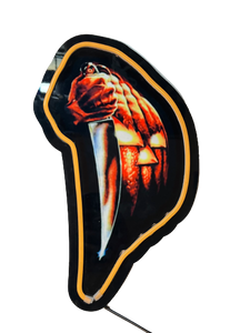 Halloween 1978 Pumpkin Knife Neon Light