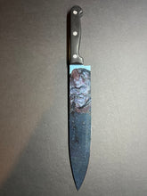 Load image into Gallery viewer, Hatchet Victor Crowley 2006 Kitchen Knife With Sublimated Stand