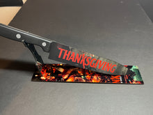 Load image into Gallery viewer, Thanksgiving Horror Movie 2023 Kitchen Knife With Stand