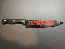 Load image into Gallery viewer, Thanksgiving Horror Movie 2023 Kitchen Knife With Stand