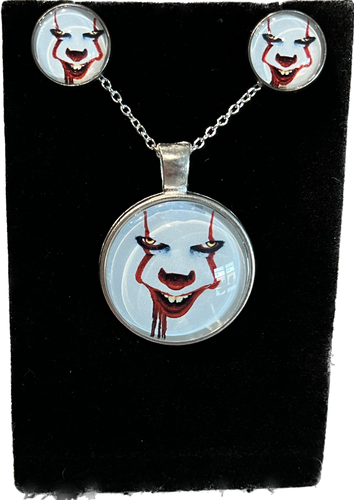 IT Pennywise Necklace & Earrings Set