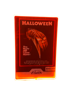 Halloween 1978 Movie Poster Neon Light