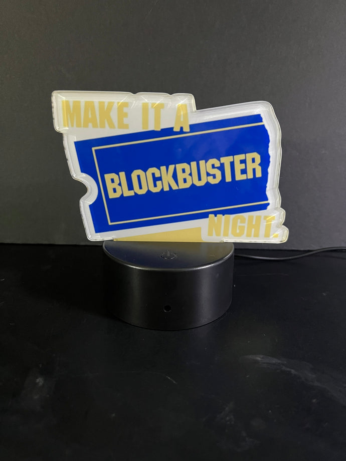 Blockbuster Sign Desk Light Night Light