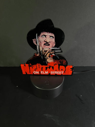 Freddy Krueger Night Light on Elm Street Nightmare Desk Light