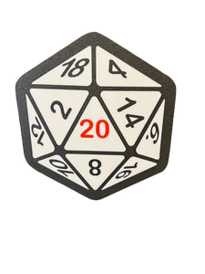 Dungeons and Dragons D20 3D Printed Night Light Wall Light