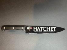 Load image into Gallery viewer, Hatchet Victor Crowley 2006 Kitchen Knife With Sublimated Stand