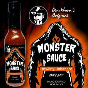 Monster Sauce 'Rogue Red Chili', 'Swamp Sensation', 'Howling Habanero' Hot Sauce Variety 3 pack