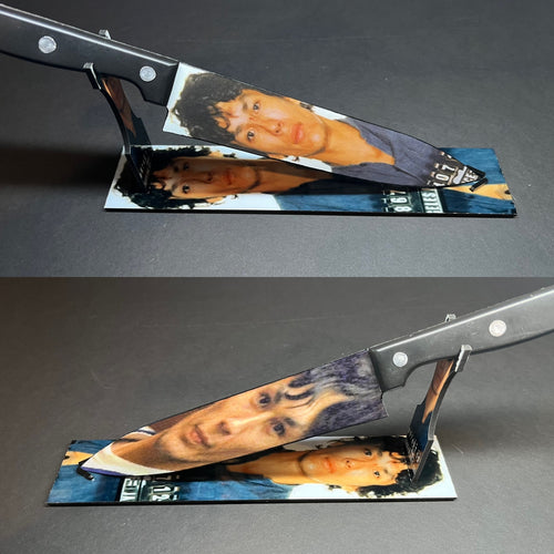 Richard Ramirez Serial Killer Knife With/Without Sublimated Stand