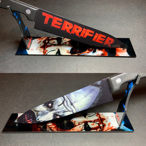 Terrifier Art the Clown Kitchen Knife With/Without Sublimated Stand