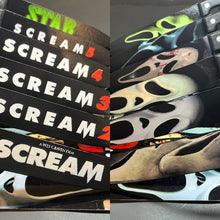 Load image into Gallery viewer, Scream 1-5 &amp; Stab Knife Set With Sublimated Stands