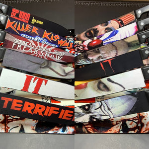 Clown Horror Collection 6 Kitchen Knife Set With/Without Sublimated Stands