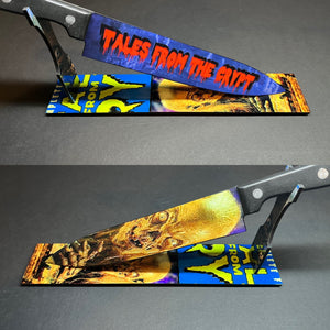 Tales From The Crypt Kitchen Knife With Sublimated Stand