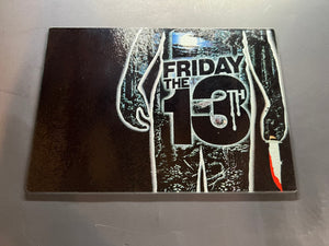 Jason Friday The 13th Sublimated Glass With Matching Knife