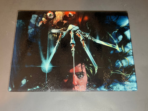 Nightmare On Elm Street Sublimated Glass Cutting Board