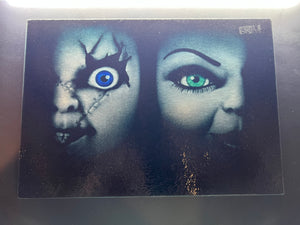 Bride Of Chucky Sublimated Glass Cutting Board With Matching Knife