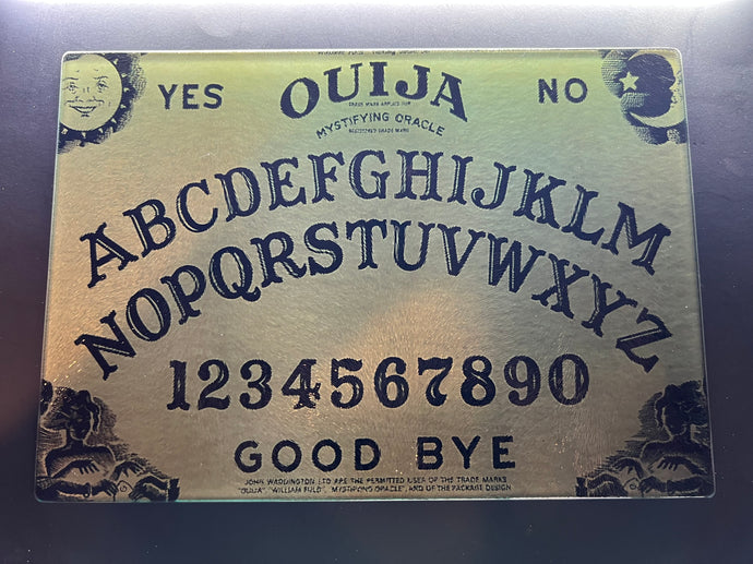 Ouija Sublimated Glass Cutting Board With/Without Knife