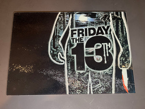 Jason Friday The 13th Sublimated Glass Cutting Board