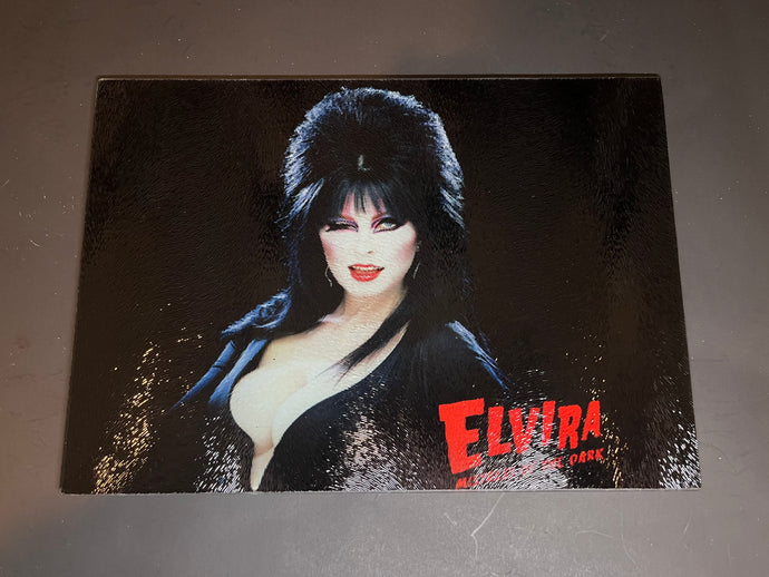 Elvira Mistress Of The Dark Sublimated Glass Cutting Board