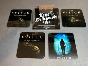 The Witch Black Phillip Coaster 4 Piece Set Sublimated (Cork)