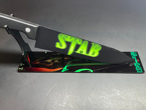 Stab From Scream Movie Knife With Sublimated Stand