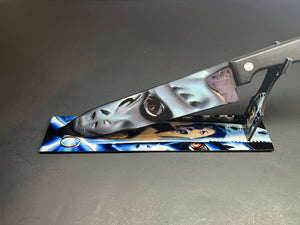 Jason X Friday the 13th Knife With Sublimated Stand