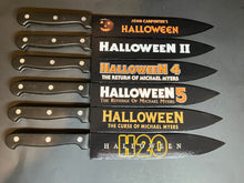 Load image into Gallery viewer, Halloween Michael Myers 6 Knife Set