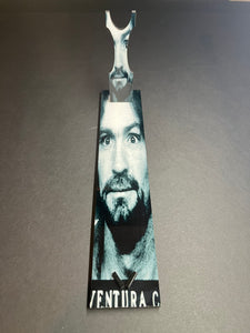 Charles Manson Serial Killer Kitchen Knife With/Without Sublimated Stand
