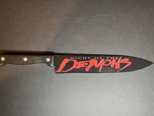 Load image into Gallery viewer, Night Of The Demons 1988 Kitchen Knife With Sublimated Stand