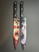 Load image into Gallery viewer, Night Of The Demons 1 &amp; 2 Kitchen Knife Set With Sublimated Stands