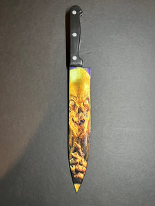 Tales From The Crypt Kitchen Knife With Sublimated Stand
