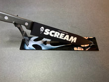 Load image into Gallery viewer, Scream Ghost Face Wes Craven Kitchen Knife With Sublimated Stand