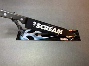 Scream Ghost Face Wes Craven Kitchen Knife With Sublimated Stand