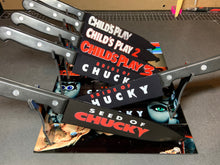 Load image into Gallery viewer, Childs Play Chucky 6 Knife Set With/Without Sublimated Stands