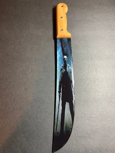 Jason Voorhees Friday the 13th Machete with Sublimated Stand