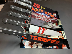 Clown Horror Collection 6 Kitchen Knife Set With/Without Sublimated Stands